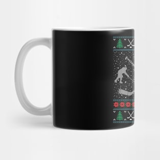 Funny Christmas Ice Hockey Ugly Christmas Xmas Mug